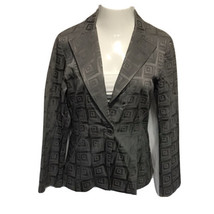 Juliana Collezione Classy 1 Button Blazer ~ Sz 8 ~ Long Sleeves ~ Gray/Silver - $17.09