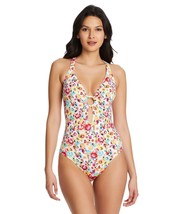 Bleu Rod Beattie L123549 Flower Hour Cross-Back One-Piece Women&#39;s Size 12 - £30.74 GBP