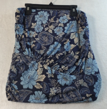 Free People Mini Skirt Womens Size Small Stretch Tube Blue Floral Polyester NWOT - £10.88 GBP