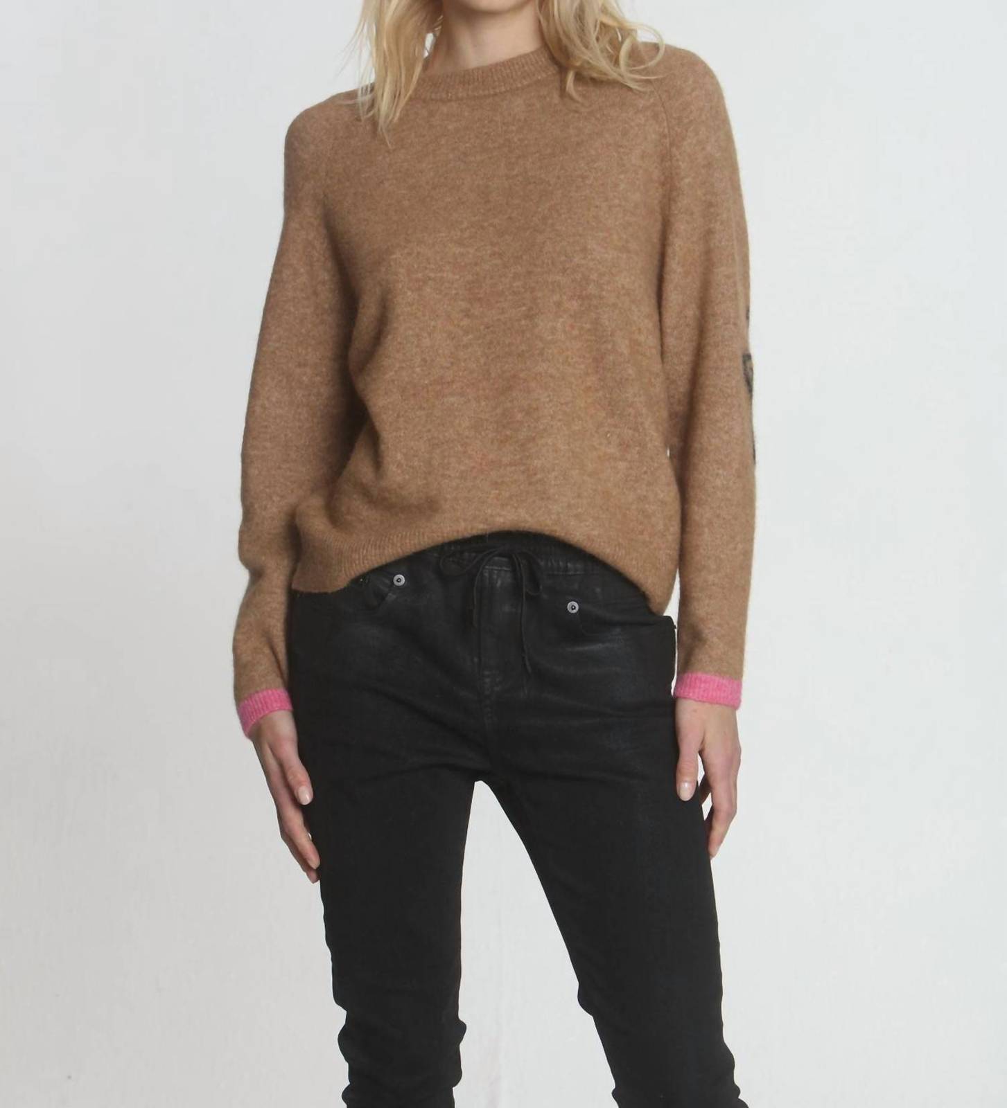 Label+Thread darling cozy crew top in Ginger