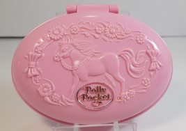 Vintage 1995 Polly Pocket Shetland Pony Stable Compact w/ Doll LOOK! - £18.24 GBP