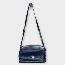 DOONEY &amp; BOURKE Vintage Pebbled Leather Shoulder Bag Black With Brass Ha... - $75.00