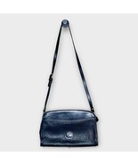 DOONEY &amp; BOURKE Vintage Pebbled Leather Shoulder Bag Black With Brass Ha... - $102.91 CAD