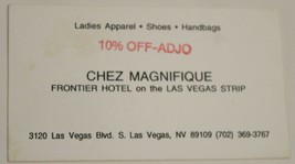 Frontier Hotel Vintage Business Card Las Vegas Nevada bc3 - £3.89 GBP