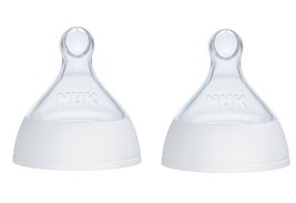 NUK Smooth Flow Pro Anti-Colic Replacement Nipples, 0+ Months, Silicon,Pack of 2 - $10.95