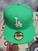 Los Angeles Dodgers New Era 59FIFTY Fitted Cap - Green 7 1/2 - £22.17 GBP