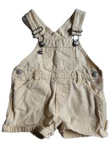 Polo Jeans Ralph Lauren Baby Size 3-6 Months Beige Denim Bib Overalls Un... - $14.84