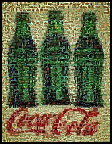 Primary image for Amazng Three Coca-Cola Coke Bottles Montage Limited Edition w/COA