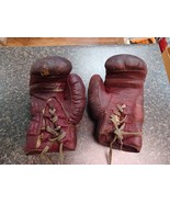 Vtg Crescent Brand Boxing Gloves Pair Set Childs Pair? Restoration - $925.72 MXN
