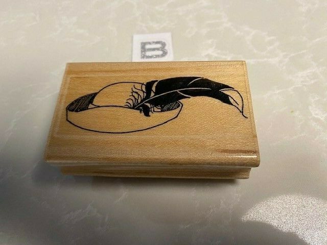 GREAT SELECTION OF WOOD & RUBBER GIRLIE STAMPS VINTAGE DON'T MISS! Item image 4