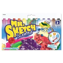 Mr. Sketch Scented Twistable Gel Crayons Assorted Colors 12 Crayons Soft Pack - £15.72 GBP