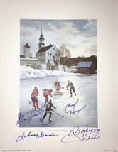 Signed J. Bower, B. Hull, A. Stanley, M. Dionne Lithograph - HHOF - £86.90 GBP