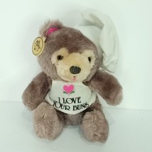 Russ Valentine Luv Pets I Love Your Buns Chef Bear Plush Stuffed Animal 9&quot; - $21.77