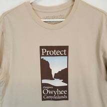 Patagonia Protect Owyhee Canyonlands Oregon USA Made Organic T Shirt M Vtg - £69.33 GBP