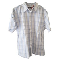 nyne New You New Energy Light Blue &amp; White Button Down Shirt - $9.75