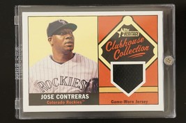 2010 Topps Heritage Clubhouse Collection Relic GW Jersey Jose Contreras CCR-JC - £9.97 GBP