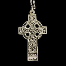 Antiqued Pewter Celtic Cross Pendant by Piper Pewter - £19.78 GBP