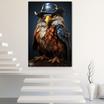 Cartoon Eagle Canvas Painting Wall Art Poster Landscape Canvas Print Picture - £11.00 GBP+