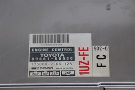 Lexus Toyota 1UZ-FE Engine Computer Control Module Unit ECU ECM PCM 89661-50030 image 3