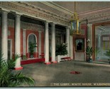 White House Lobby Washington DC UNP Unused DB Postcard H12 - £2.32 GBP