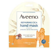 Aveeno Repairing Cica Hand Mask, Oat &amp; Shea Butter 2.0ea - £25.94 GBP