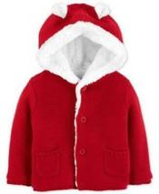 Carters Baby Boys Hooded Cardigan with Faux-Sherpa Lining, Choose Sz/Color - £19.12 GBP