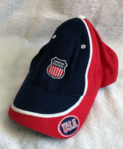 Union Pacific Railroad logo Baseball Hat Embroidered USA Red White Blue ... - £16.98 GBP