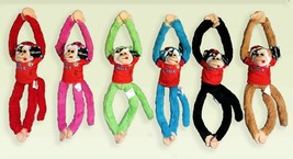 CHILE SOCCER JERSEY Plush Toy Hanging Monkey 18&quot; w/ Sounds wholesale Lot of 6 - £37.96 GBP