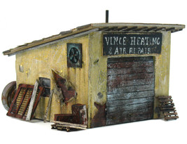 Custom Built HO Scale Old Tyme K.Rusty Vince Heating Air Repair Scratch Building - £99.68 GBP