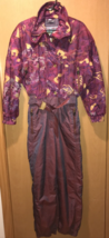 Colmar Italy Womens Size 10 Purple Multi Color Ski Suit GREAT SHAPE - £93.36 GBP
