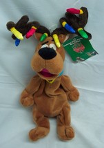 Wb Studio Store SCOOBY-DOO Dog W/ Christmas Lights 12&quot; Bean Bag Animal New - £15.77 GBP