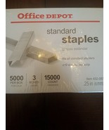 Office Depot Standard Staples 5000 Per Box 3 Boxes - $15.72