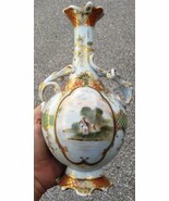 Antique Old Vintage China Chinese Asian Japanese Urn Vase Hand Painted E... - $804.41 MXN