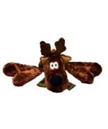 Rodney Reindeer Plush Hallmark Stuffed Animal Red Green Scarf 11 Inch Ch... - £10.54 GBP