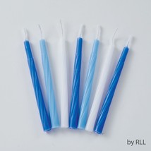 Chanukah Candles - Blue/White - Box of 44 Standard Size Candles - £3.94 GBP