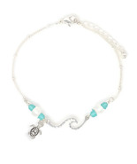 Seaturtle glass wave ankle bracelet - $19.01 CAD