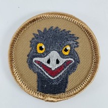 BSA Boy Scout Patrol 2 inch Round Patch Emu Ostrich Bird Head Monster - $4.89