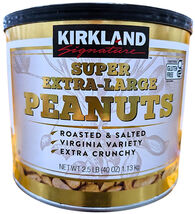 Kirkland Signature Extra Large Peanuts Virginia Roasted 40 Ounce Jar EXP... - $19.00
