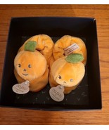 NIB Dou Dou &quot;My First HALLOWEEN&quot; THANKSGIVING PUMPKIN BABY Booties 0 - 6 Mo - $149.58 MXN