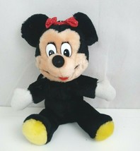 Vintage Disneyland Walt Disney World Minnie Mouse 7&quot; Plush Made In Korea - $185.64 MXN