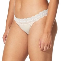 Calvin Klein Women&#39;s Micro with Lace Band Bikini Panty, Beechwood, L - $12.60