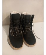 TIMBERLAND Black Leather Boots size US 5.5M Womens - £36.98 GBP