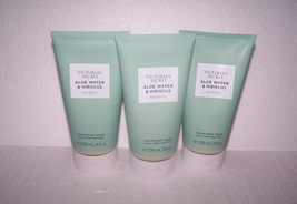 Victoria&#39;s Secret Aloe Water &amp; Hibiscus Refresh Cream Body Wash 8 fl oz Lot of 3 - £27.96 GBP