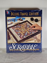 SCRABBLE Deluxe Travel Edition Folding Board Game Milton Bradley Complete 1990 - $34.60