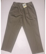 NWT LL Bean Bayside Wrinkle Free Pleated Cotton Pants w/ Comfort Waist S... - $773.38 MXN