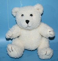 Kellytoy Teddy Bear Ivory Curly Plush 7&quot; Stuffed Animal Soft Toy 2004 Bl... - $10.70