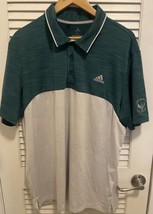 ADIDAS GOLF Polo Shirt Mens XL Lake Shastina Golf Resort White Green Per... - $35.63