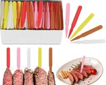 500 Pcs 3 Inch Plastic Steak Markers Colorful Plastic Meat Doneness Pick... - £20.45 GBP