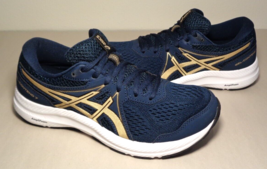 Asics Size 7 M GEL-CONTEND 7 French Blue Champagne Sneakers New Women&#39;s Shoes - £94.75 GBP