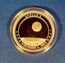 2017 Fiji Queen Elizabeth Ii Apollo 8 Space Misson Genuine Dollar Coin - £52.30 GBP